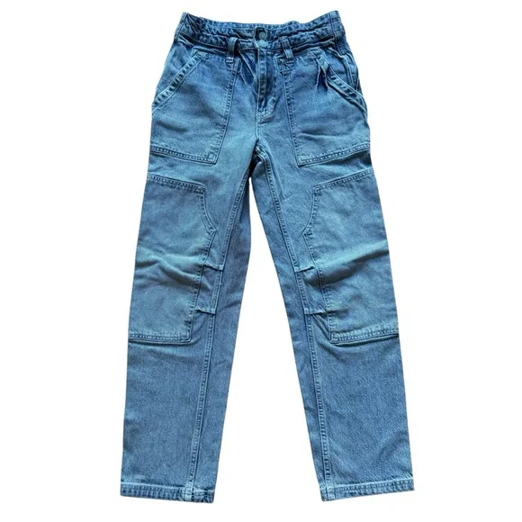 Anthropology Pilcro The Wanderer Relaxed Jeans Blue Denim Boho Straight 27 - Picture 5 of 16